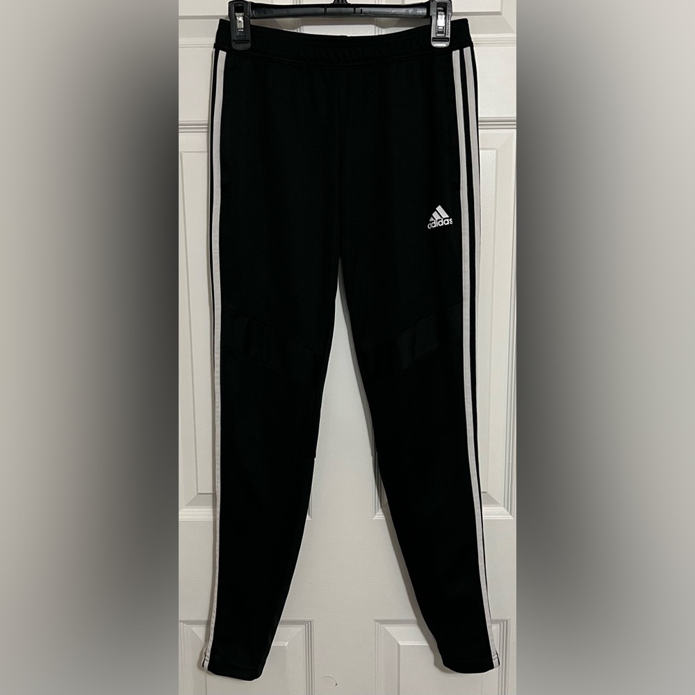 Adidas, S, black and white joggers